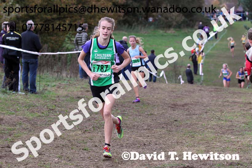 Girls under-15s National Cross Country Relays. Photo: David T. Hewitson/Sports for All Pics